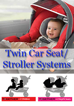twin car seat stroller systems
